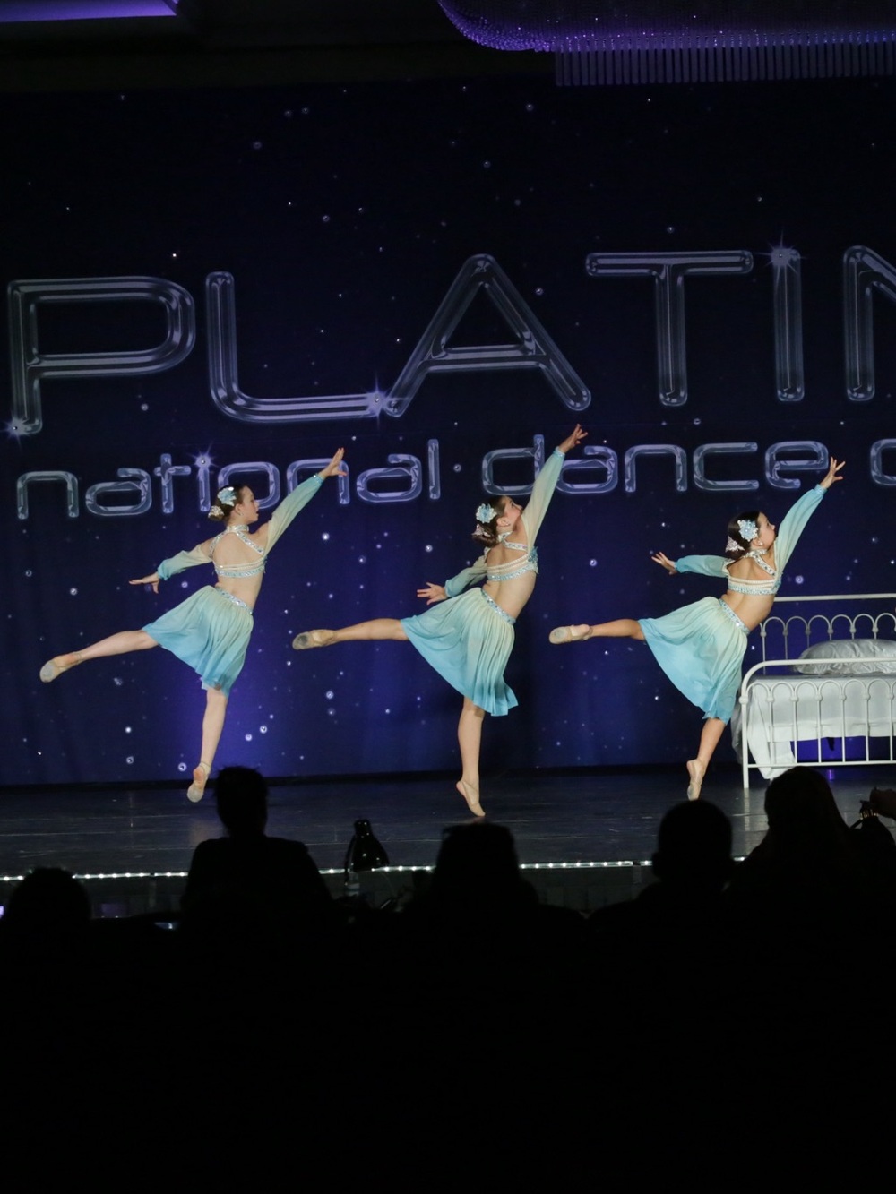 Blue Ombré Lyrical Dance Costume | Competition | Rhinestone | Youth - Picture 4 of 11